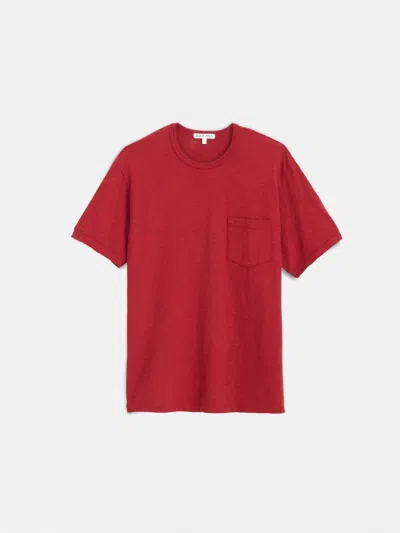 Alex Mill Standard Slub Pocket Tee In Brown