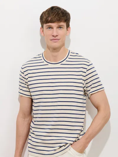 Alex Mill Standard Striped Tee In Cotton In Neutral