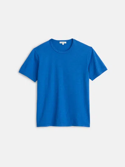 Alex Mill Standard T-shirt In Slub Cotton In Blue