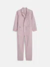 Alex Mill Standard Zip Jumpsuit In Herringbone In Thistle