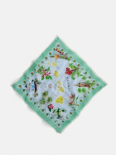 Alex Mill State Bandana In Cotton Voile In Green