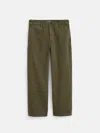 Alex Mill Straight Leg Pant In Vintage Wash Chino In Deep Moss