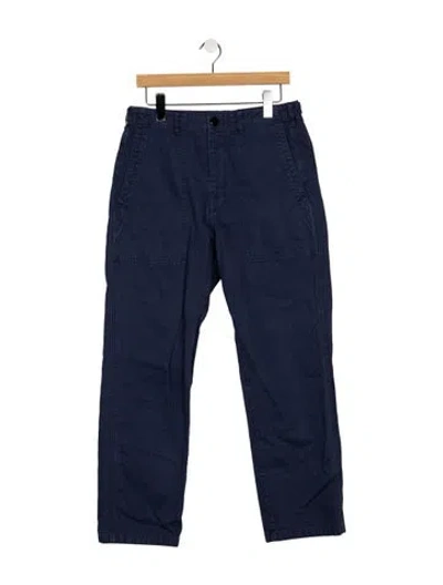 Pre-owned Alex Mill Straight Leg Pants In Blue