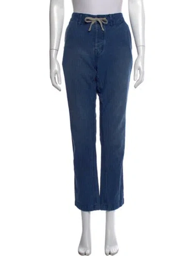 Pre-owned Alex Mill Straight Leg Pants In Blue