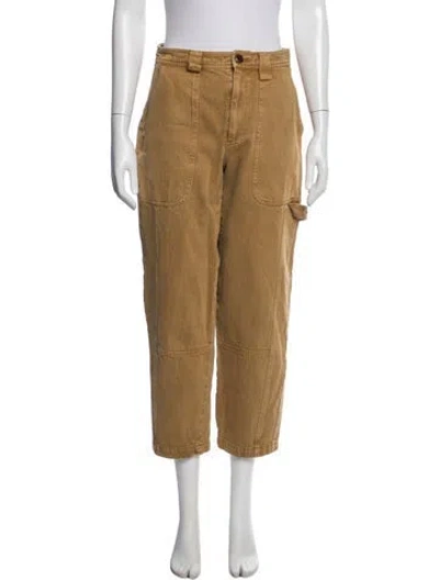 Pre-owned Alex Mill Straight Leg Pants In Brown