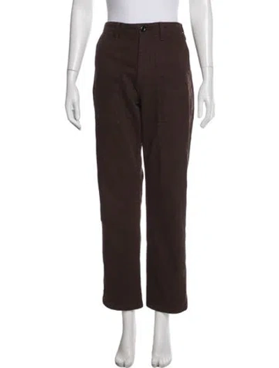 Pre-owned Alex Mill Straight Leg Pants In Brown