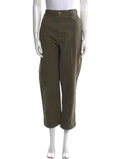 Pre-owned Alex Mill Straight Leg Pants In Green