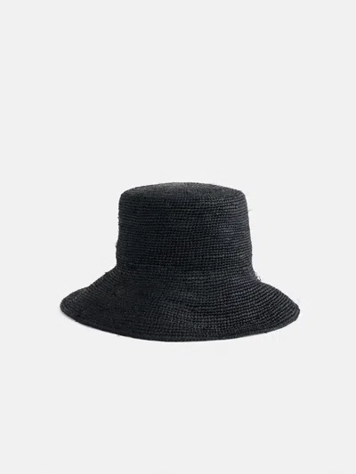 Alex Mill Straw Bucket Hat In Black
