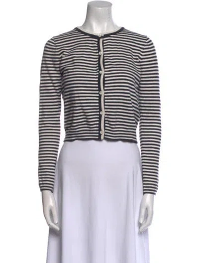 Pre-owned Alex Mill Striped Crew Neck Sweater In Blue