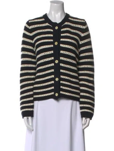 Pre-owned Alex Mill Striped Crew Neck Sweater In Blue