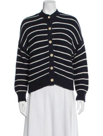 Pre-owned Alex Mill Striped Crew Neck Sweater In Blue