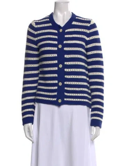 Pre-owned Alex Mill Striped Crew Neck Sweater In Blue