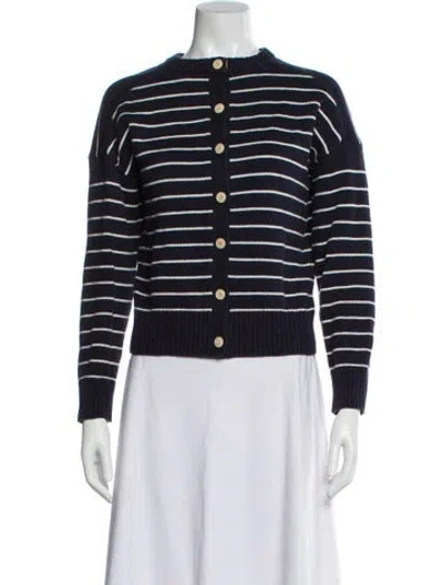 Pre-owned Alex Mill Striped Crew Neck Sweater In Blue