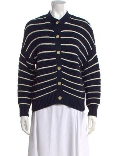 Pre-owned Alex Mill Striped Crew Neck Sweater In Blue