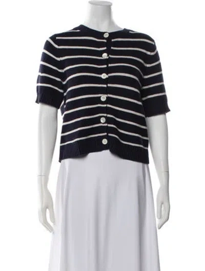Pre-owned Alex Mill Striped Crew Neck Sweater In Blue