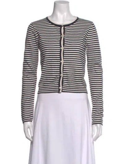 Pre-owned Alex Mill Striped Crew Neck Sweater In Blue