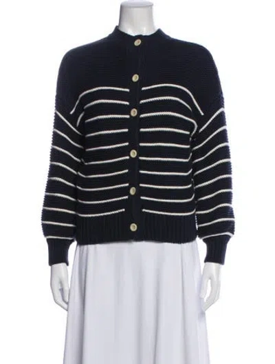 Pre-owned Alex Mill Striped Crew Neck Sweater In Blue