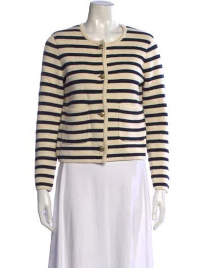 Pre-owned Alex Mill Striped Crew Neck Sweater In Blue