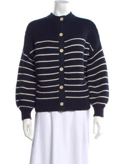 Pre-owned Alex Mill Striped Crew Neck Sweater In Blue/white
