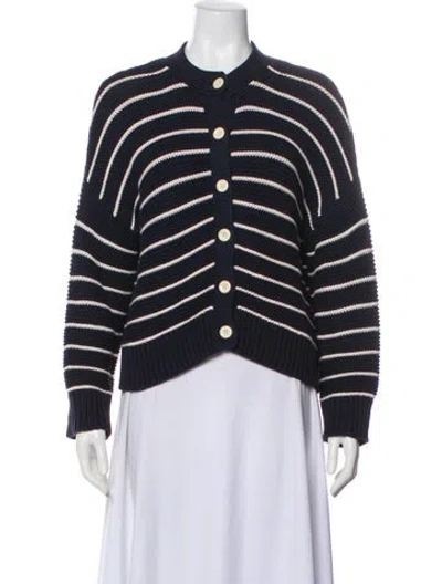 Pre-owned Alex Mill Striped Crew Neck Sweater In Gray