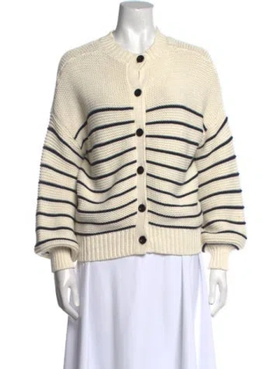 Pre-owned Alex Mill Striped Crew Neck Sweater In Neutral