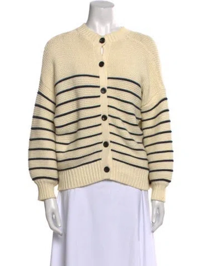Pre-owned Alex Mill Striped Crew Neck Sweater In Neutral