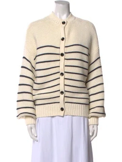 Pre-owned Alex Mill Striped Crew Neck Sweater In Neutral