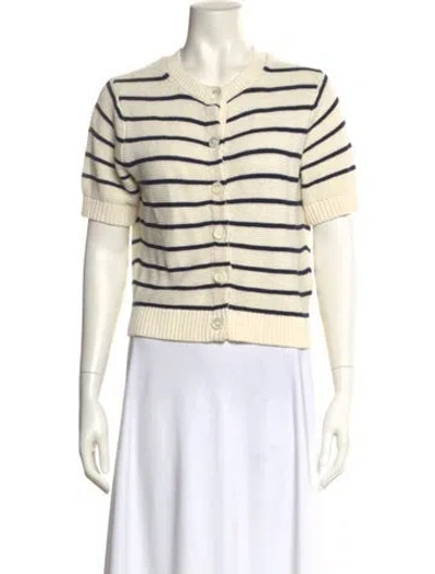 Pre-owned Alex Mill Striped Crew Neck Sweater In Neutral