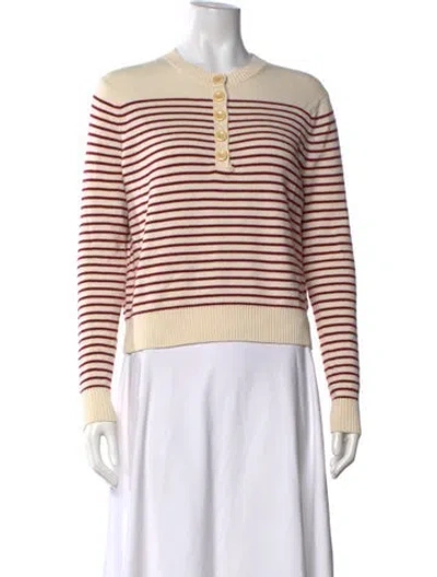 Pre-owned Alex Mill Striped Crew Neck Sweater In Neutrals