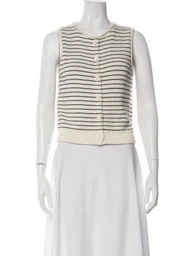 Pre-owned Alex Mill Striped Crew Neck Sweater In Neutrals