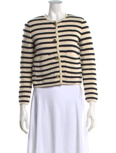 Pre-owned Alex Mill Striped Crew Neck Sweater In Neutrals