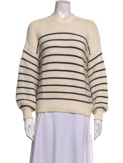 Pre-owned Alex Mill Striped Crew Neck Sweater In Neutrals