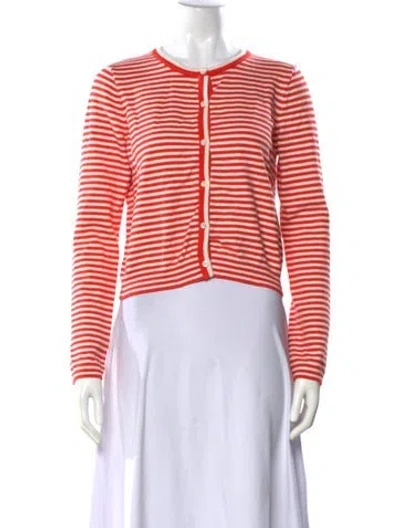 Pre-owned Alex Mill Striped Crew Neck Sweater In Red