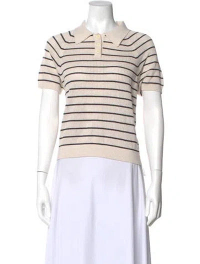 Pre-owned Alex Mill Striped Crew Neck Sweater W/ Tags In Neutral