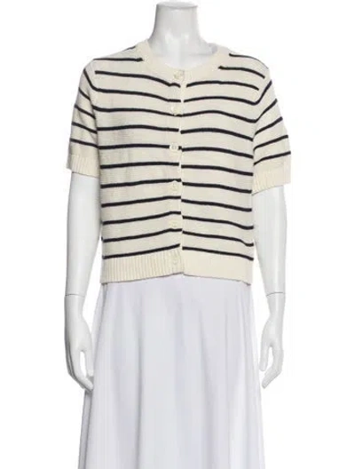 Pre-owned Alex Mill Striped Crew Neck Sweater W/ Tags In Neutral