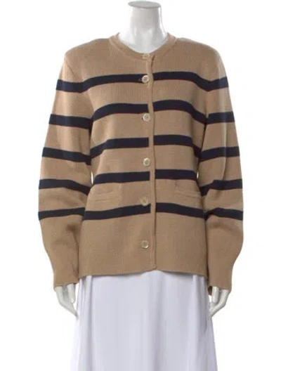 Pre-owned Alex Mill Striped Crew Neck Sweater W/ Tags In Neutral