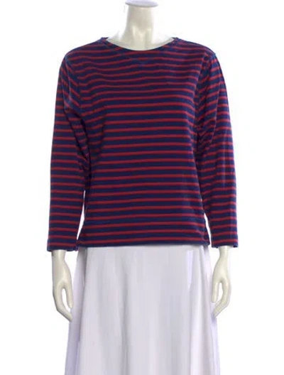 Pre-owned Alex Mill Striped Crew Neck Top In Multi