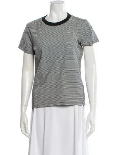 Pre-owned Alex Mill Striped Crew Neck T-shirt In Gray