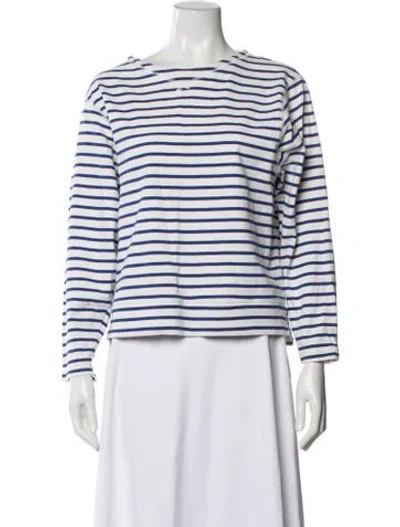 Pre-owned Alex Mill Striped Crew Neck T-shirt In Multi