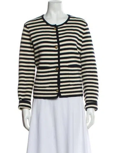 Pre-owned Alex Mill Striped Evening Jacket In Neutral