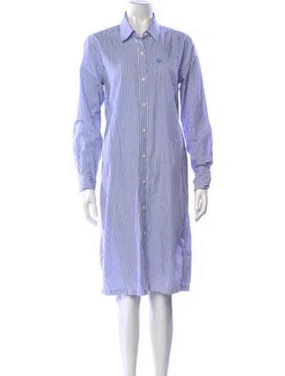 Pre-owned Alex Mill Striped Knee-length Dress In Blue