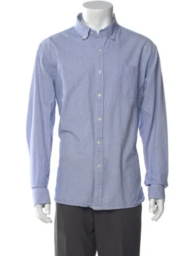 Pre-owned Alex Mill Striped Long Sleeve Shirt In Blue