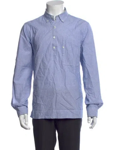 Pre-owned Alex Mill Striped Long Sleeve Shirt In Blue