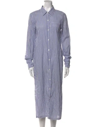 Pre-owned Alex Mill Striped Midi Length Dress In Multi