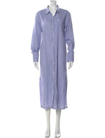 Pre-owned Alex Mill Striped Midi Length Dress In Multi