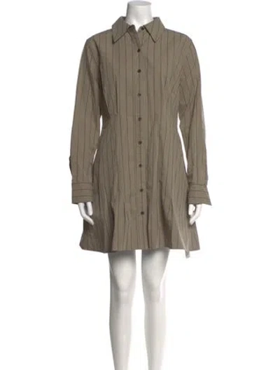 Pre-owned Alex Mill Striped Mini Dress W/ Tags In Neutrals