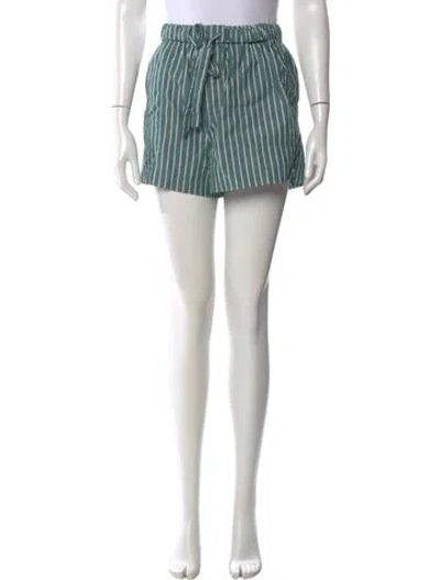 Pre-owned Alex Mill Striped Mini Shorts In Blue
