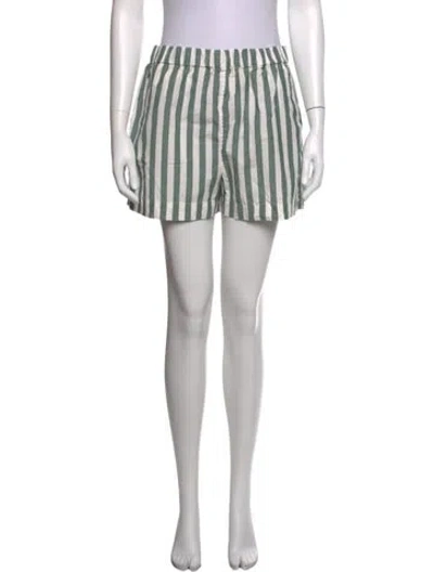 Pre-owned Alex Mill Striped Mini Shorts In Blue