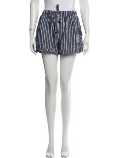 Pre-owned Alex Mill Striped Mini Shorts In Blue
