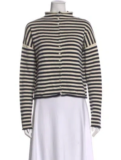 Pre-owned Alex Mill Striped Mock Neck Sweater